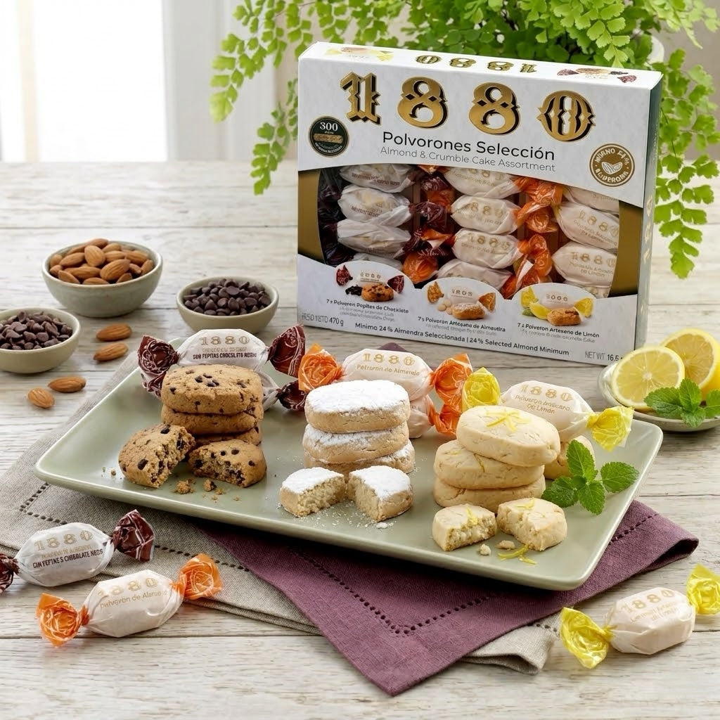 Almond crumble cake assortment